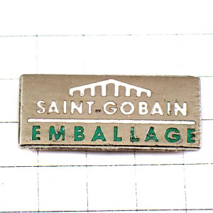 ピンバッジ・製鉄会社サンゴバン銀色シルバー SAINT-GOBAIN PONT-A-MOUSSON FRANCE