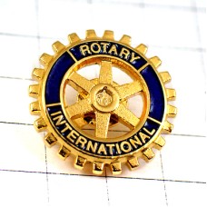 ピンバッジ・ロータリークラブ歯車インターナショナル社会奉仕団体 ROTARY INTERNATIONAL