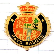 ピンバッジ・フランス領バスクの紋章 PAYS-BASQUE BASQUE FRANCE SPAIN