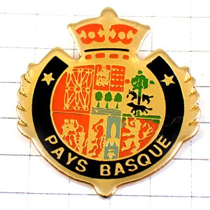 ピンバッジ・フランス領バスクの紋章 PAYS-BASQUE BASQUE FRANCE SPAIN