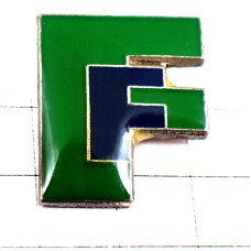 ピンバッジ・アルファベットＦＦ青と緑