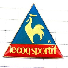 ピンバッジ・ルコックスポルティフ雄鶏にわとり三角ニワトリ鳥 COQSPORTIF LE-COQ-SPORTIF FRANCE