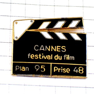 ピンバッジ・カンヌ映画祭カチンコ小道具 CLAP CANNES CANNES-FESTIVAL FRANCE