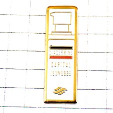 ピンバッジ・化粧品クリーム壜ポンプ付き DIADERMINE FRANCE