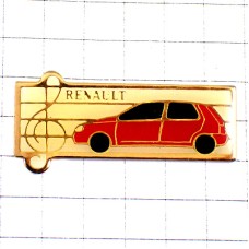 ピンバッジ・ルノー赤い車ト音記号音楽 RENAULT-CLIO RENAULT-AX RENAULT FRANCE