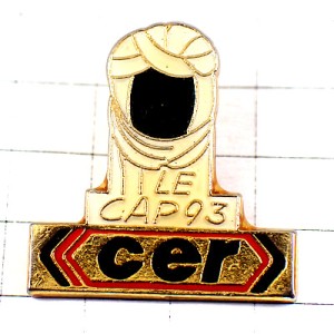 ピンバッジ・パリールカップ間ラリー車レース男アラビアのスカーフ白 PARIS-LECAP AFRICA SOUTH-AFRICA TOUAREG ARAB CER-LE-CAP-1993