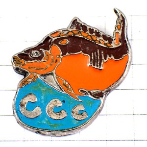 お買得ピンバッジ・茶色い魚とＣＣＣ水ピンズ