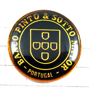 ピンバッジ・ポルトガル紋章ピントソットマヨール銀行 BANCO PINTO&SOTTO MAYOR PORTUGAL