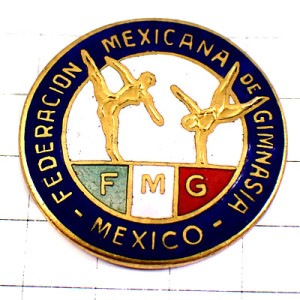 ピンバッジ・メキシコ国旗色ジム体操協会スポーツ