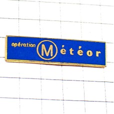 ピンバッジ・メトロ地下鉄オペレーションＭ鉄道 METEOR METRO RATP PARIS FRANCE