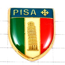 ピンバッジ・紋章ピサの斜塔イタリア国旗色 PISA TOWER ITALIA FLAG