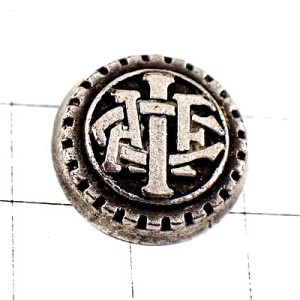 ピンバッジ・パリACIFリルドフランス自動車クラブ銀色シルバー ACIF AUTOMOBILE-CLUB-ILE-DE-FRANCE FRANCE