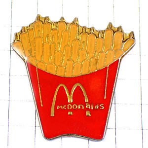 ピンバッジ・マックフライポテトＭマクドナルド赤い袋
