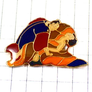 ピンバッジ・春画の男女浮世絵 KAMASUTRA