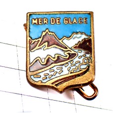 ブローチ・シャモニーのモンブラン山メールドグラース氷河 CHAMONIX MONT-BLANC MOUNTAIN MER-DE-GLACE FRANCE