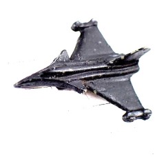 ピンバッジ・黒い飛行機ラファール戦闘機ダッソー社 DASSAULT RAFALE FRANCE