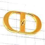ピンバッジ・クリスチャンディオールCD金色ゴールド CHRISTIAN-DIOR FRANCE