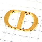 ピンバッジ・クリスチャンディオールCD金色ゴールド CHRISTIAN-DIOR FRANCE