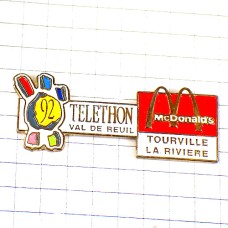 ピンバッジ・テレトン慈善チャリティ番組マクドナルドＭ