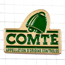 ピンバッジ・コンテ緑の鐘チーズ種類 COMTE FROMAGE FRANCE