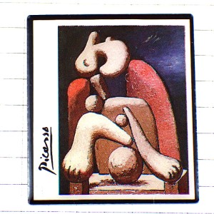ピンバッジ・抽象画ピカソの絵 PABLO-PICASSO