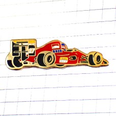 ピンバッジ・フェラーリF1赤い車アランプロスト27番 ALAIN-PROST FERRARI FIAT AGIP ITALIA ITALY