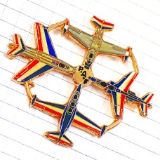 ピンバッジ・フランス空軍のアクロバット飛行隊パトルイユドフランス４機アルファジェット PATROUILLE-DE-FRANCE FRANCE