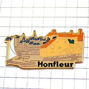 ピンバッジ・ノルマンディ地方の港オンフルール HONFLEUR HARBOR NORMANDIE FRANCE
