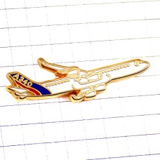 ピンバッジ・エアバスA340飛行機エールフランス航空 AIRBUS A340 AIRBUS-A340