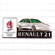ピンバッジ・ルノー21車アルベールビル五輪オリンピック冬季 RENAULT RENAULT-21 ALBERTVILLE-1992 SAVOIE FRANCE