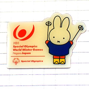 ピンバッジ・ミッフィーちゃん兎ウサギ長野五輪オリンピック冬季スキー