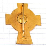 ブローチ・白い十字カトリック教会ヴァンヌ教区 DIOCESE VANNES BRETAGNE FRANCE CROIX