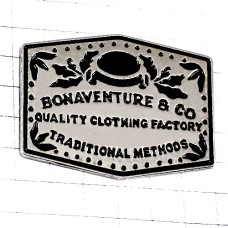 ピンバッジ・ジーンズの革マーク洋服デニム BONAVENTURE JEANS FRANCE