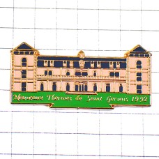ピンバッジ・湯治場の建物サンジェルヴェ温泉 SAINT-GERVAIS THERMES HOTSPRING FRANCE