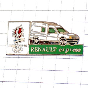 ピンバッジ・アルベールビル五輪ルノー車オリンピック冬季 RENAULT--EXPRESS  ALBERTVILLE-1992 SAVOIE FRANCE