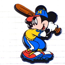ピンバッジ・ミッキーのバッター野球ディズニー DISNEY MICKEY BASEBALL