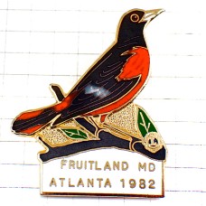 ピンバッジ・鳥アトランタ/USAライオンズクラブＬアメリカLIONS-CLUB FRUITLAND ATLANTA USA