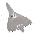 ピンバッジ・コンコルド音速飛行機アエロスパシアル社シルバー銀色 CONCORDE AEROSPATIALE FRANCE ENGLAND