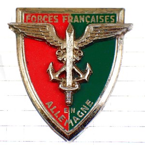 ピンバッジ・ミリタリー在独フランス軍イカリと剣と翼ドイツ FFA FORCES-FRANCAISES-ALLEMAGNE FRANCE