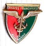 ピンバッジ・ミリタリー在独フランス軍イカリと剣と翼ドイツ FFA FORCES-FRANCAISES-ALLEMAGNE FRANCE