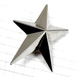 ブローチ・ティエリーミュグレー銀色スター星 THIERRY-MUGLER FRANCE