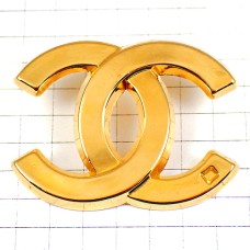ピンバッジ・シャネルのマークCC金色ゴールド CHANEL FRANCE