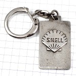 キーホルダー・シェル石油シルバー銀色二枚貝ガソリンスタンド SHELL ENGLAND