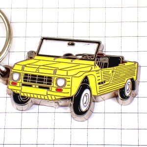 キーホルダー・シトロエン黄色メアリ車オープンカー