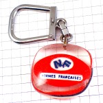 キーホルダー・NFトリコロールカラー青白赤ブルボン社製 N-F NORMES-FRANCAISES
