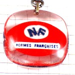 キーホルダー・NFトリコロールカラー青白赤ブルボン社製 N-F NORMES-FRANCAISES