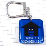 キーホルダー・ＥＤＦ電気会社ブルー家 BOURBON FRANCE