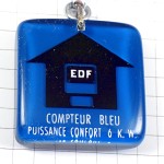 キーホルダー・ＥＤＦ電気会社ブルー家 BOURBON FRANCE
