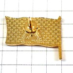 ピンバッジ・サンマロ港の旗アーミン白いイタチ動物 FLAG SAINT-MALO FRANCE