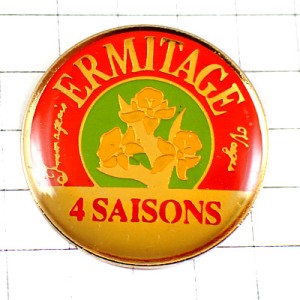 ピンバッジ・花エルミタージュ四季フォーシーズンズ FROMAGE ERMITAGE 4SAISONS FRANCE PRINTEMPS